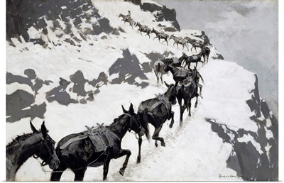 The Mule Pack (An Ore-Train Going Into The Silver Mines, Colorado) 1901