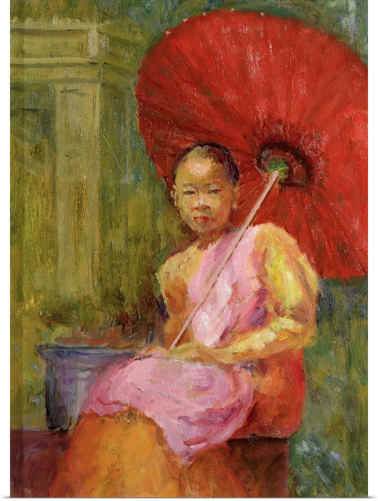 The Parasol, Bali, 2002 (oil on canvas); by Armitage, Karen (Contemporary Artist)