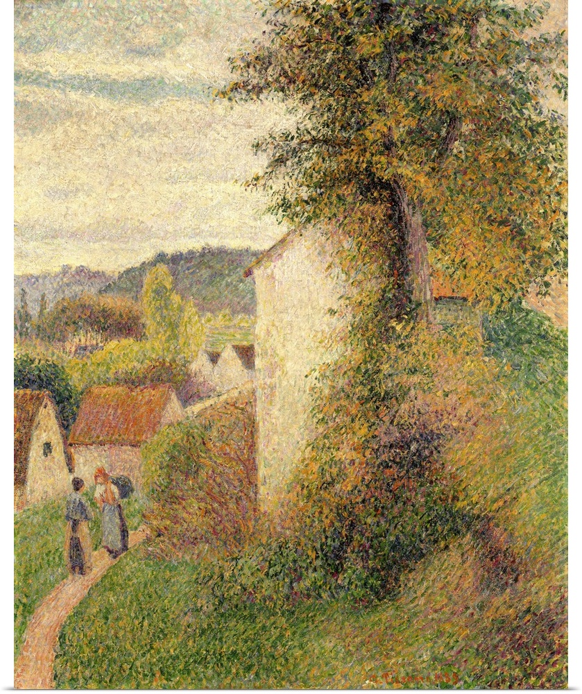The Path, 1889, oil on canvas.  By Camille Pissarro (1830-1903).