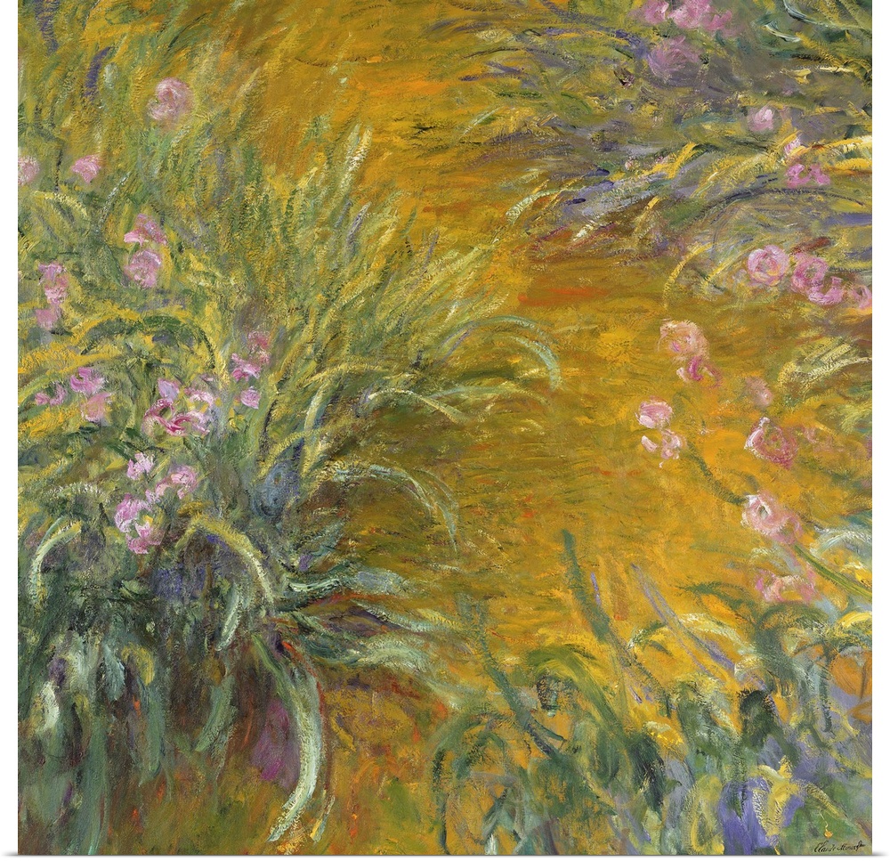 The Path through the Irises, 1914-17, oil on canvas.  By Claude Monet (1840-1926).