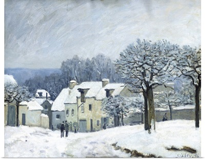 The Place du Chenil at Marly le Roi, Snow, 1876