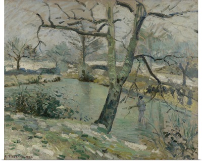 The Pond At Montfoucault, Effect Of Winter, 1874