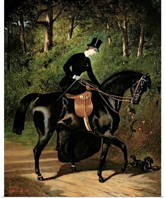 The Rider Kipler on her Black Mare