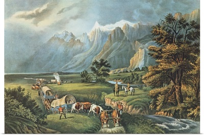The Rocky Mountains: Emigrants Crossing the Plains, 1866
