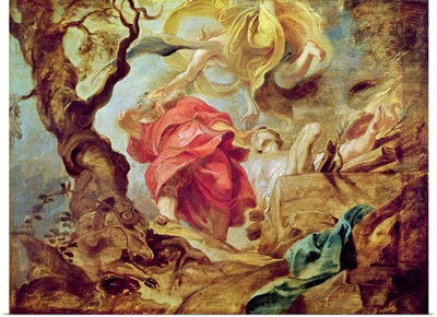 The Sacrifice of Isaac, sketch for section of ceiling in the Jesuit Church, Antwerp, 1620 21