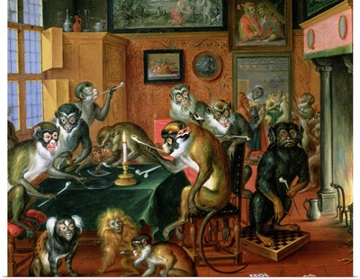 The Smoking Room with Monkeys