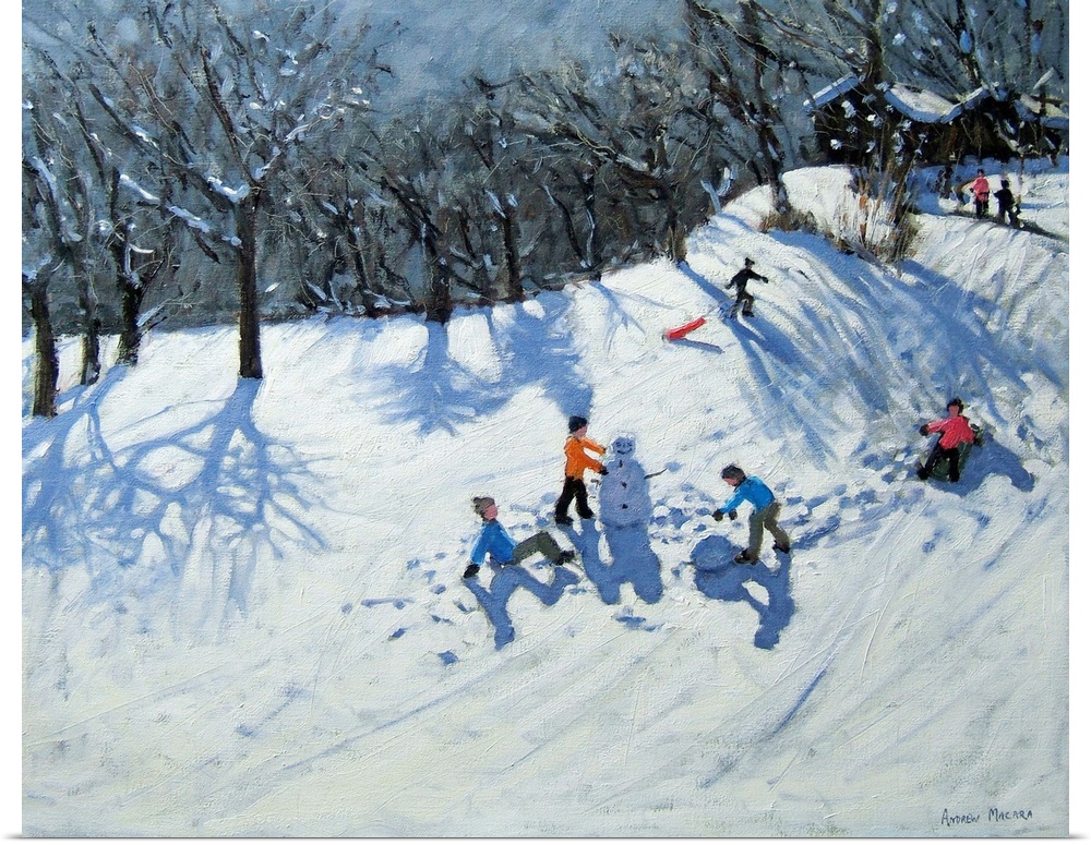 The Snowman, oil on canvas, by Andrew Macara.