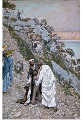 The Swine Driven into the Sea, illustration for The Life of Christ, c.1886-94