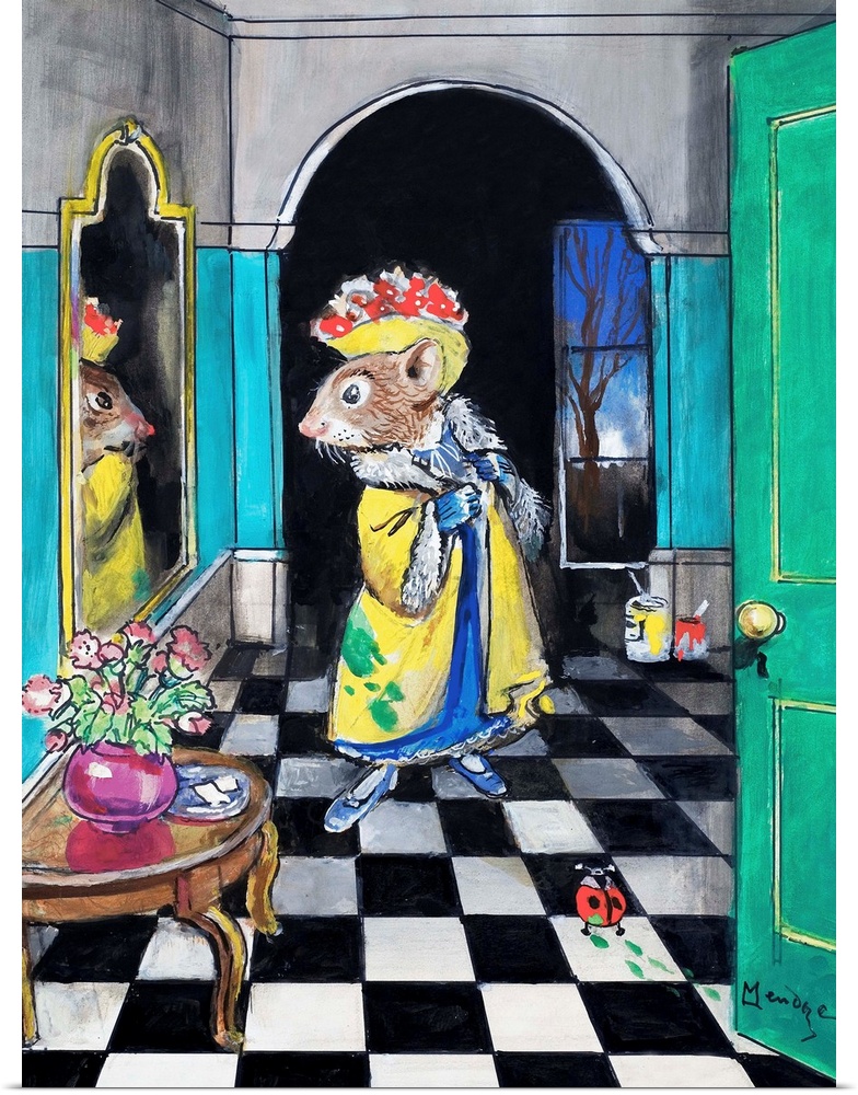 The Town Mouse and the Country Mouse. Original artwork for Once Upon a Time.