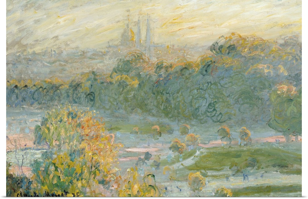 The Tuileries (study) 1875 (oil on canvas)  by Monet, Claude (1840-1926); Musee d'Orsay, Paris, France; French, out of cop...