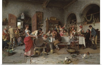 The Wedding Party (oil on canvas)