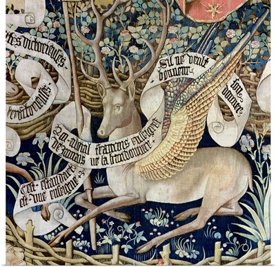 The Winged Deer (tapestry) (detail of 95771)