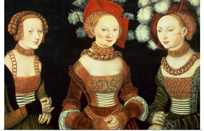 Three princesses of Saxony, Sibylla (1515-92), Emilia (1516-91) and Sidonia (1518-75)