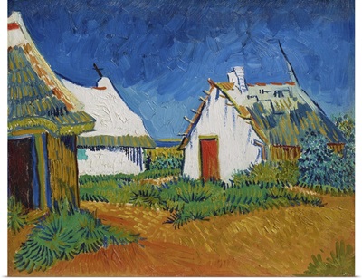 Three White Cottages In Saintes-Maries, 1888