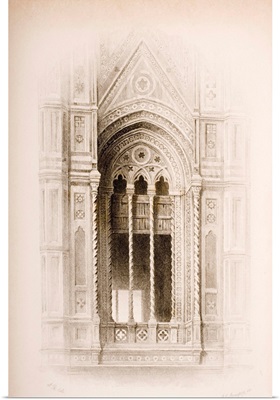 Tracery from the Campanile of Giotto, Florence, from The Seven Lamps of Architecture