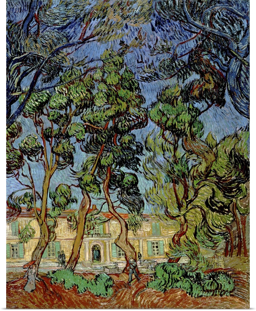 Trees In The Garden Of St. Paul's Hospital, 1889