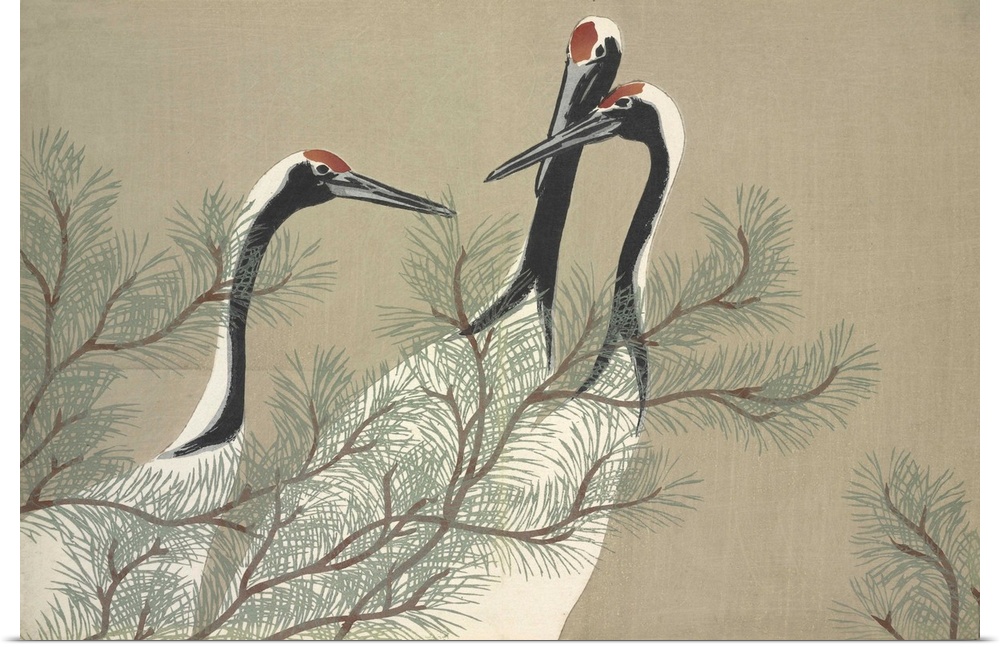 Kamisaka Sekka (1866 - 1942)  Cranes