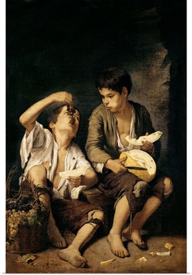 Two Children Eating a Melon and Grapes, 1645-46