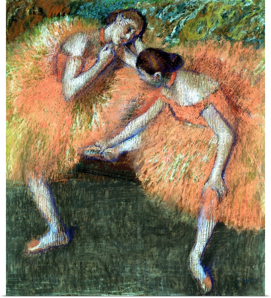 Two Dancers, c.1898 (pastel on paper) by Degas, Edgar (1834-1917)
