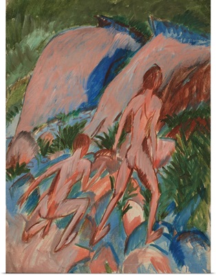 Two Nude Figures In A Landscape, 1913