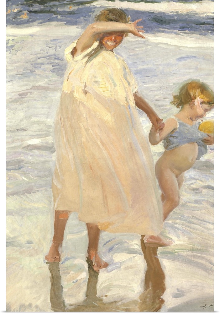 Two Sisters, Valencia, 1909, oil on canvas.