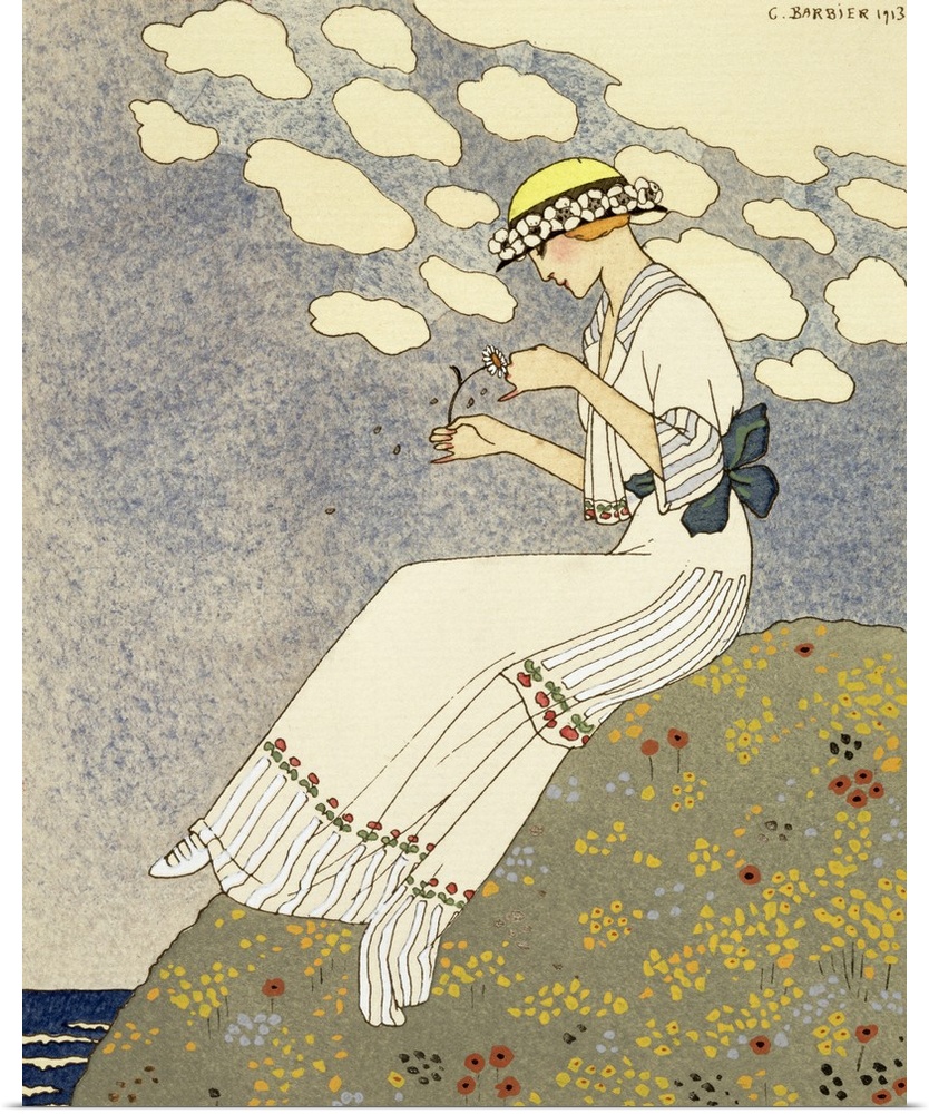 'Un Peu...', design for a country dress by Paquin, 1913