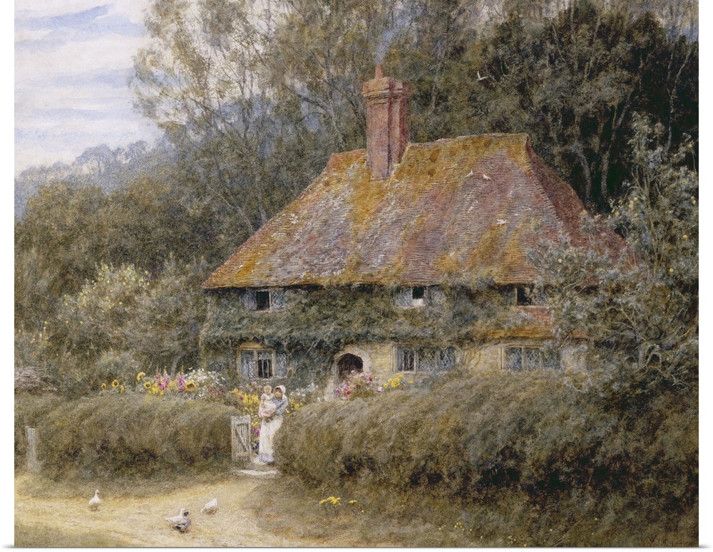 XPG320933 Valewood Farm under Blackwood, Surrey (w/c on paper)  by Allingham, Helen (1848-1926); watercolour on paper; Pri...