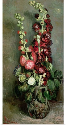 Vase of Hollyhocks, 1886