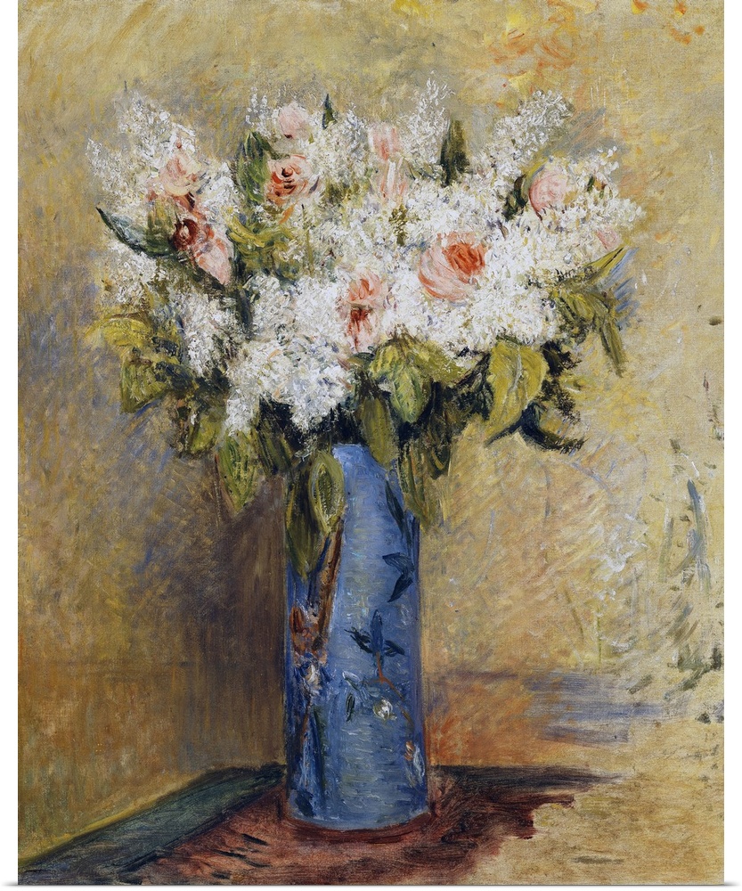 Vase Of Lillies And Roses, 1870