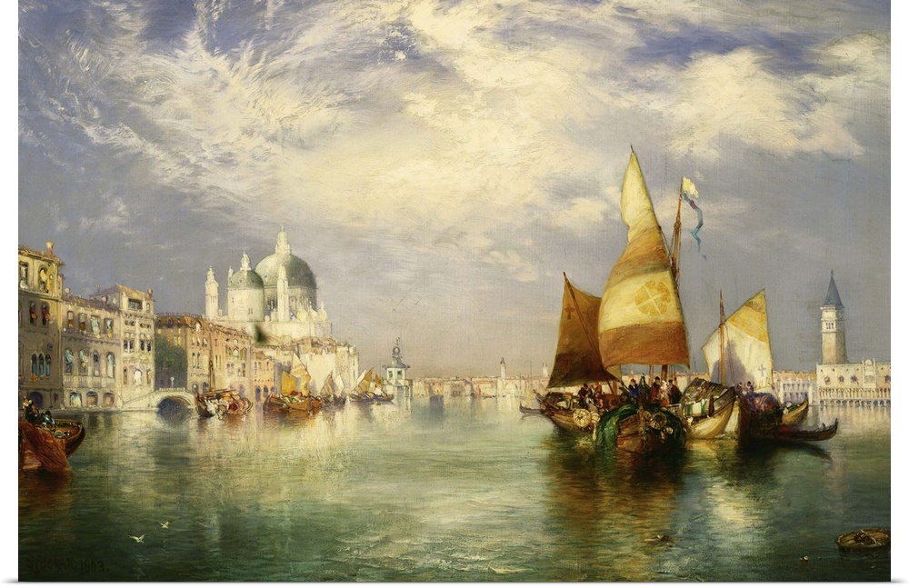 CH377866 Venice (oil on canvas) by Moran, Thomas (1837-1926); Private Collection; Photo .... Christie's Images; American, ...