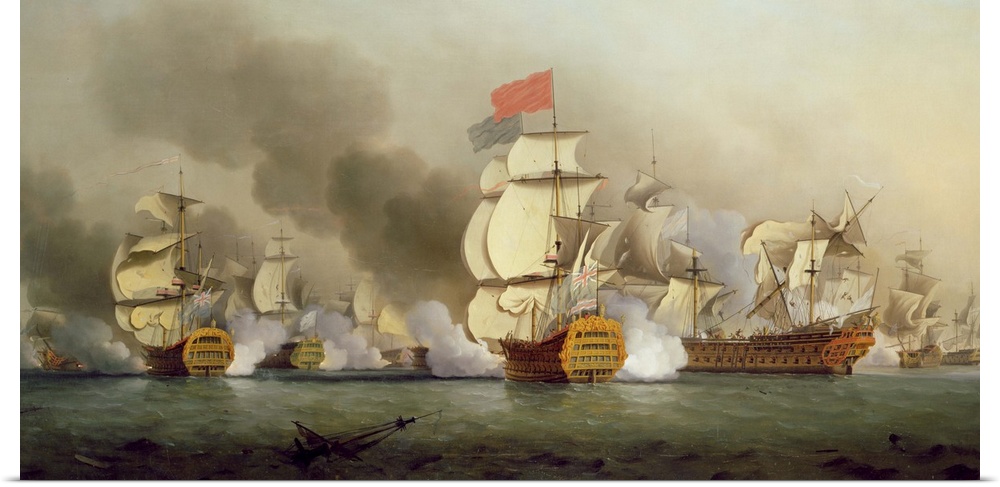 Vice Admiral Sir George Anson's (1697-1762) Victory off Cape Finisterre, 1749