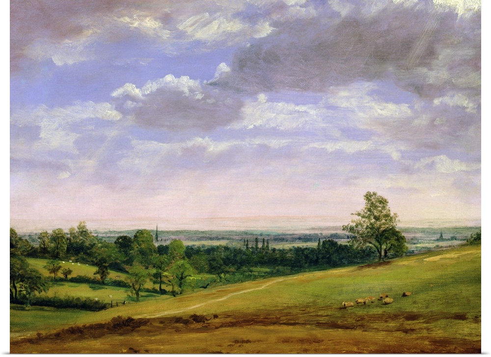 OJ264765 Credit: View from Highgate Hill (oil on canvas) by John Constable (1776-1837)Private Collection/ A Arthur Ackerma...