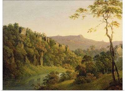 View in Matlock Dale, Looking Towards Black Rock Escarpment, c.1780-5