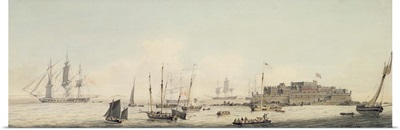 View of Castle Cornet, Guernsey, with Shipping, c.1800