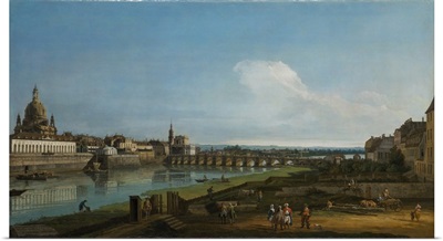 View Of Dresden With The Frauenkirche At Left, 1747