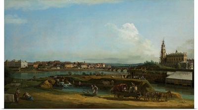 View Of Dresden With The Hofkirche At Right, 1748