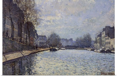 View of the Canal Saint Martin, Paris, 1870