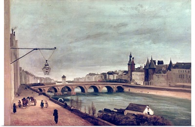 View of the Pont au Change from Quai de Gesvres, Summer 1830