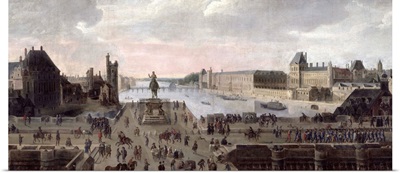 View of the Pont-Neuf and the River Seine looking downstream, c.1633