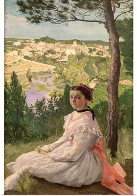 View of the village, Castelnau, 1868