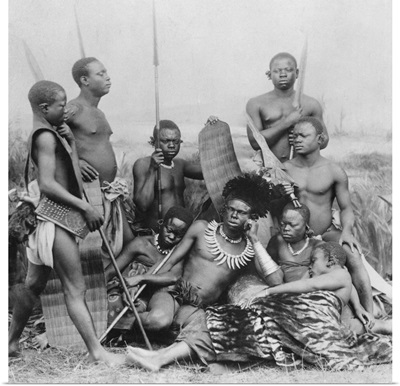 Warriors, Belgian Congo, 1894