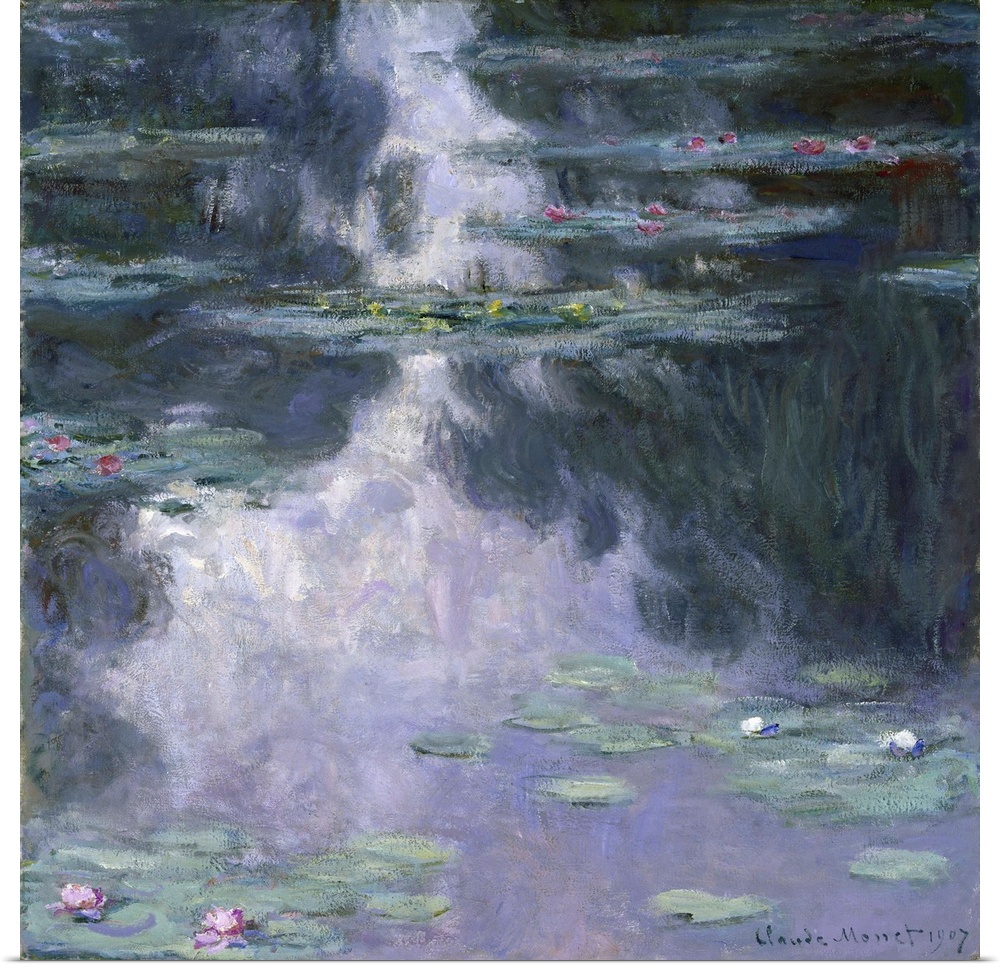 Water Lilies (Nympheas) 1907 (Originally oil on canvas)