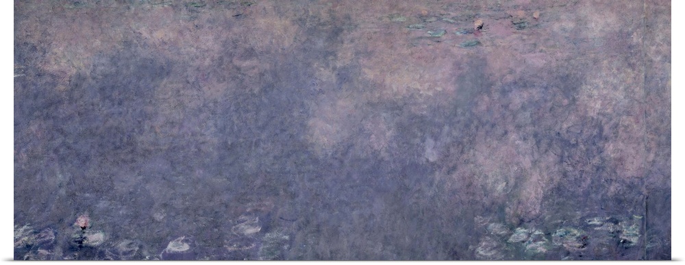XIR75702 Waterlilies: Two Weeping Willows, centre right section, 1914-18 (oil on canvas) (see also 75700-01, 75703)  by Mo...