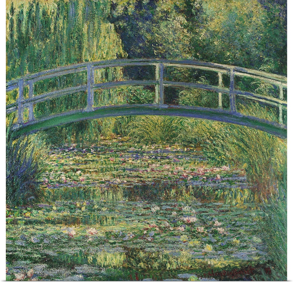 Waterlily Pond, 1899, oil on canvas.  By Claude Monet (1840-1926).