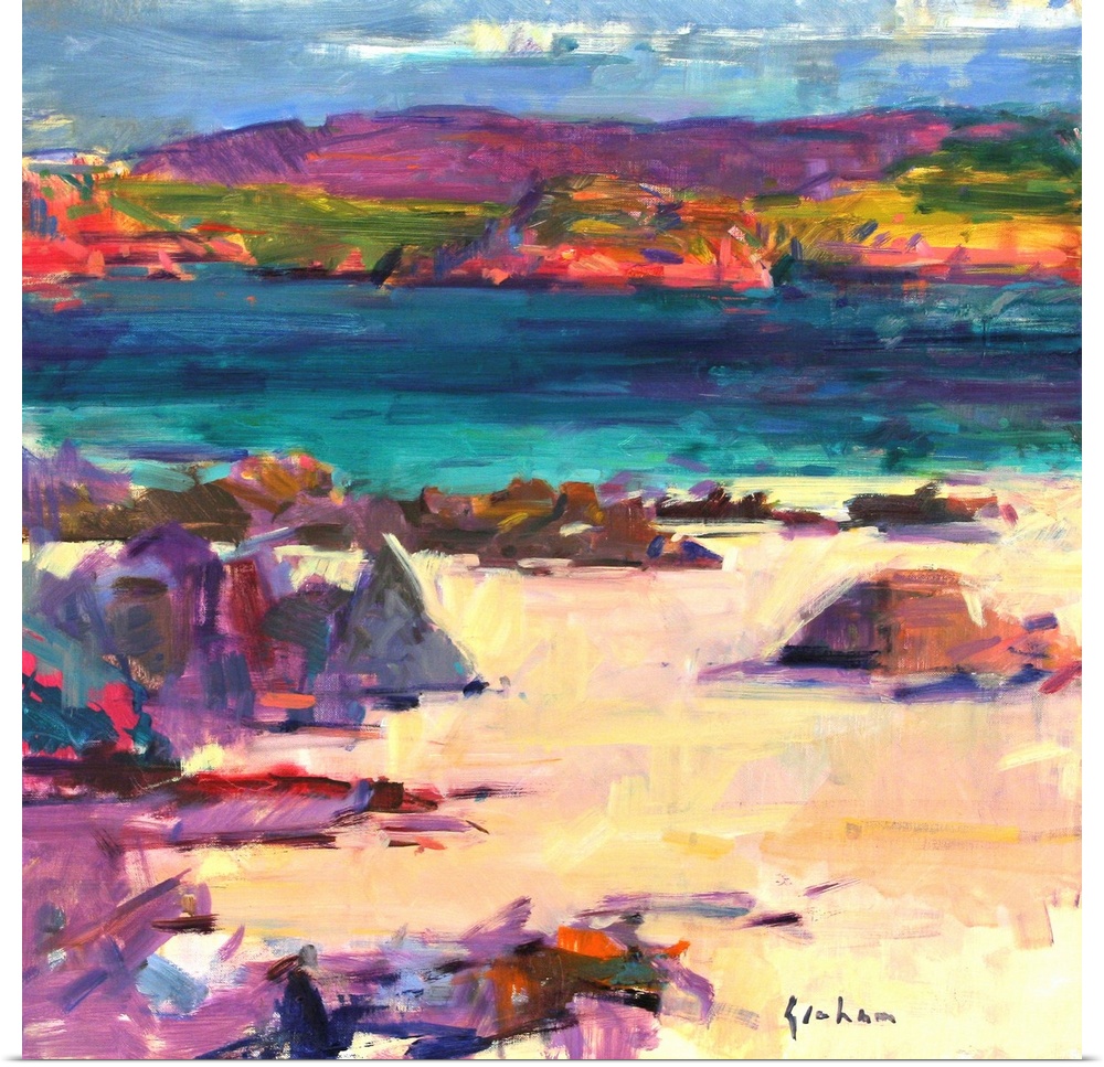 White Sands, Iona, 2011, originally oil on canvas.