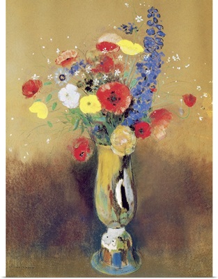 Wild flowers in a Long necked Vase, c.1912