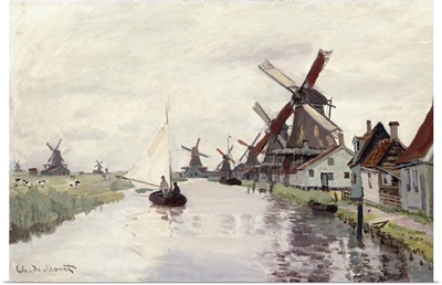Windmill In Holland, 1871