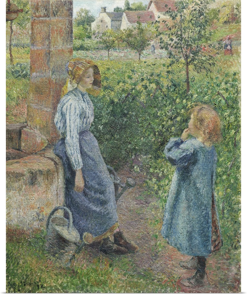 Woman and Child at the Well, 1882, oil on canvas.