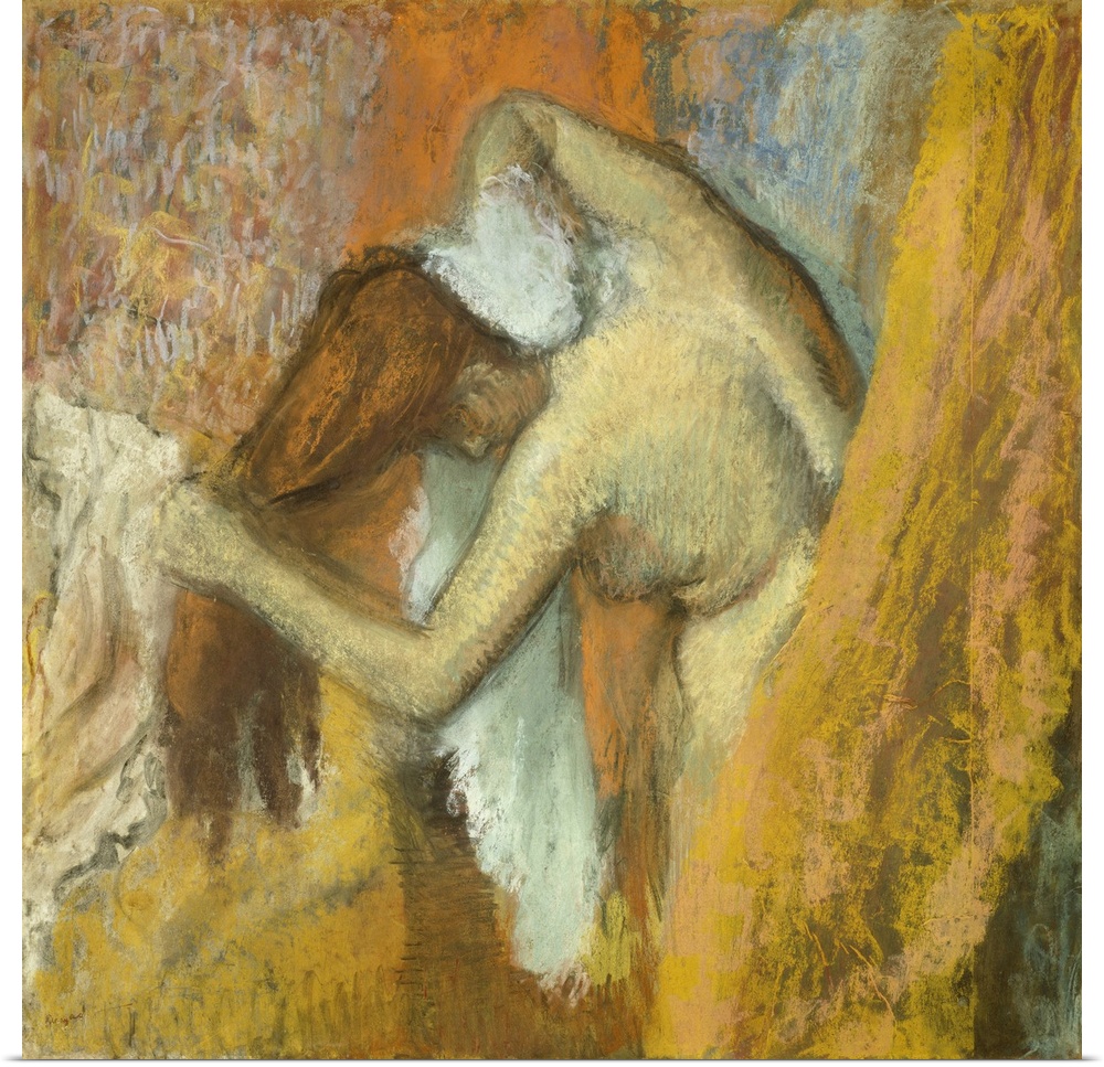 Woman at Her Toilette, 1900-05, pastel on tracing paper.