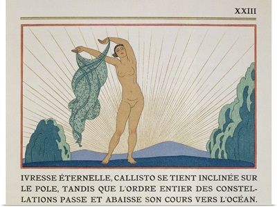 'Woman Dancing', illustration from 'Les Mythes' by Paul Valery